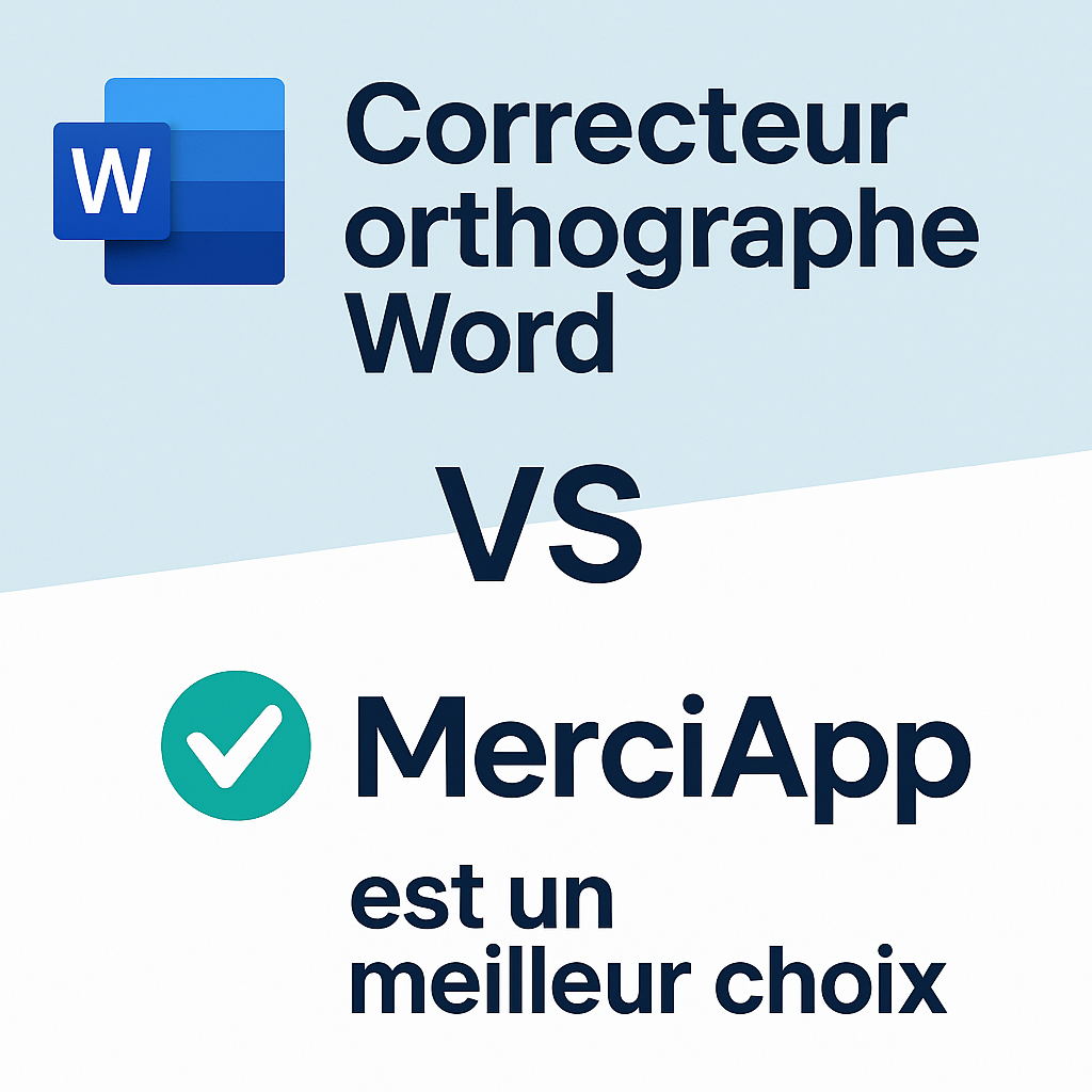 Correcteur orthographe Word : pourquoi MerciApp est un meilleur choix