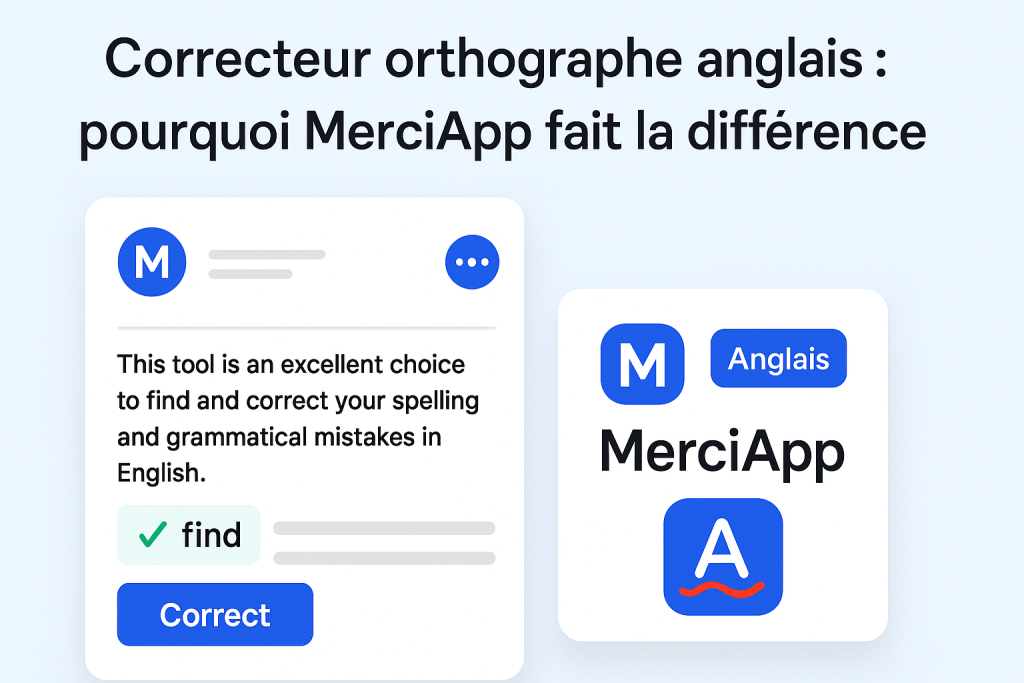 Correcteur orthographe anglais : MerciApp, l’alternative pro à Grammarly